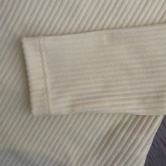 OW Intimates Scandinavia Twiga 1 Shoulder Ribbed Poly Bodysuit Pale Yellow Sz 2 - Picture 5 of 12